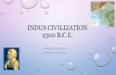 INDUS CIVILIZATION 2500 B.C.E. - Mission High · PDF file trade would have been facilitated by a major advance in transport technology. the indus valley civilization may have been