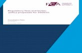Financial Services Authority - Consultation Paper …6 CP19/30 Chapter 2 Financial Conduct Authority Regulatory fees and levies: policy proposals for 2020/21 2 Fees for proxy advisors