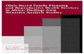 Clinic-based Family Planning and Reproductive Health ... · not sold for profit. Population Council Cataloging-in-Publication Data Clinic-based family planning and reproductive health