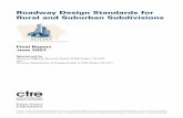 Roadway Design Standards for Rural and Suburban Subdivisionspublications.iowa.gov/13613/1/tr549.pdf · 2012-11-12 · Roadway Design Standards for Rural and Suburban Subdivisions
