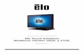 Elo Touch Solutions Monitores Táctiles 1523L y 1723L · 2018-11-26 · Manual de Usuario: 1523L, 1723L SW601955 Rev D, Página 4 de 28 Capítulo 1: Introducción Descripción del