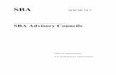 SOP 90 54 5: SBA Advisory Councils · SBA SOP 90 54 5 _____ SBA Advisory Councils Office of Administration U.S. Small Business Administration. ... (effective February 10, 1993) required