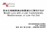 Weight Loss with a Low-Carbohydrate, …hospitalist.jp/wp/wp-content/themes/generalist/img/...2018/08/30  · 炭水化物制限食は体重減少に寄与するか Weight Loss with
