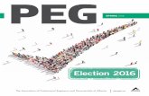 PEG Magazine - Spring 2016 · 2 | PEG SPRING 2016 US POSTMASTER: PEG (ISSN 1923-0044) is published quarterly in Spring, Summer, Fall and Winter, by the Association of Professional