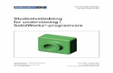 Studentveiledning for undervisning i SolidWorks -programvare€¦ · SolidWorks Simulation. Innledning vi Studentveiledning for undervisning i SolidWorks-programvare Konvensjoner