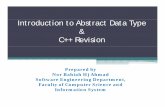 Abstract Data Type.ppt - Universiti Teknologi Malaysia · • Abstract data type (ADT) An ADT is composed of xA collection of data xA set of operations on that data S ifi i f ADT