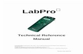 Technical Reference Manual - Vernier Software & TechnologyLabPro package. Instructions for using LabPro with the Logger Pro computer program are in the Logger Pro manuals and help