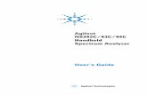 Agilent N9342C/43C/44C Handheld Spectrum Analyzer · 2013-06-06 · 1Overview 2 N9342C/43C/44C User™s Guide. Introduction. The analyzer provides ultimate measurement flexibility
