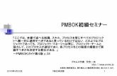 PMBOK初級セミナー - AiA2010/05/14  · 2010年5月22日 PMI日本支部 1 PMBOK初級セミナー 『ここでは，本書で述べる知識，スキル，プロセスを常にすべてのプロジェク