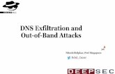 DNS Exfiltration and Out-of-Band Attacks · 2018-12-07 · SQLMAP is one of the best known tools for SQL injection exploitation. It also provides a way for exfiltration of data using