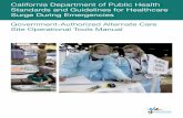 California Department of Public Health Standards …...California Department of Public Health 2 The Government-Authorized Alternate Care Site Operational Tools Manual contains tools