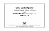Bid Document for Providing Catering Services at NIESBUD ...niesbud.nic.in/docs/2019-20/tenders/CateringServiceBidDocuments.pdfBid Document for Providing Catering Services Page 4 of