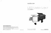 LED Video Light - godox.com · This LED video light is excellent for macrophotography, product shooting, photojournalistic and video recording, etc. This lightweight and portable