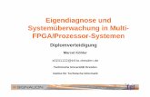 Eigendiagnose und Systemüberwachung in Multi- … · T = 1 eI T I C D C D e Eigendiagnose und Systemüberwachung in Multi-FPGA/Prozessor-Systemen Marcel Köhler s0241122@inf.tu-dresden.de