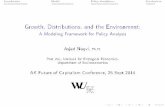 Growth, Distributions, and the Environment · 2018-11-29 · Introduction Model Policy simulations Conclusions Growth, Distributions, and the Environment: A Modeling Framework for