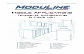 Mobile Applications - Moduline · 5 | ProII™ Mobile Price Sheet 2019 Molie Cabinets Available in 7 Standard Colors. Custom Colors Available on Request. Signature Black, Red, Moduline
