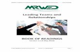 BOOK OF READINGS - MRWED Training and Assessment · 2019-12-16 · Delegation and Work Allocation ... Principles of Delegation ..... 36 Benefits and Pitfalls of Delegation ... BSB42015