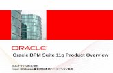 Oracle BPM Suite 11g Product Overview€¦ · Oracle BPM Suite 11g Product Overview 日本オラクル株式会社 Fusion Middleware事業統括本部ソリューション本部
