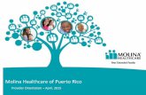 Molina Healthcare of Puerto RicoRecognized for Quality, Innovation and Success Molina Healthcare, Inc. Molina Healthcare plans have been ranked among America’s top Medicaid plans
