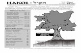 THINGS TO DO - Congregation B'nai Tikvahbnaitikvah.org/hakol/hakol-2011-01.pdf · zation of Jewish life. Almost the first thing we are taught in the Ethics of the Fathers is “be
