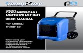 150 PINT COMMERCIAL DEHUMIDIFIER - Global …...150 PINT Before using your commercial dehumidifier, please read this manual carefully and keep it for future reference, along with your