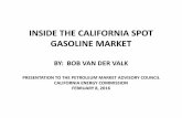 INSIDE THE CALIFORNIA SPOT GASOLINE MARKET€¦ · million gallons). Delays in arrival drive up spot prices and in turn Dealer Tank Wagon (DTW)* gasoline prices. • • Scarcity