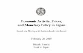 Economic Activity, Prices, and Monetary Policy in Japan · Outlook for Economic Activity and Prices as of January 2019 Forecasts of the Majority of Policy Board Members Source: ...