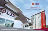 UTM Johor Bahru Campus (1,147 Hectares)...Employability 184,939 Total alumni 5,508 International alumni 72 Countries 2,137 Industry linkages (since 2015) 940 Community engagement projects