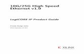 10G/25G High Speed Ethernet v1 - Xilinx · 2018-08-02 · 10G/25G High Speed Ethernet v1.0 8 PG210 September 30, 2015 Chapter 2 Product Specification Figure 2-1 shows the block diagram