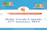 Daily Vocab Capsule - WiFiStudy.com · farming (with the zero budget natural farming model developed by Maharashtrian farmer Subhash Palekar being singled out for national application),
