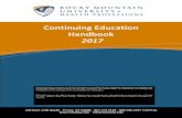 Continuing Education Handbook - Amazon S3...2017 Continuing Education Handbook 6 excellence including the National Athletic Training Association’s 2011 Most Distinguished Educator.
