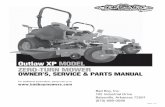 Outlaw XPOutlaw XPMODEL ZERO-TURN MOWER …...ZERO-TURN MOWER OWNER’S, SERVICE & PARTS MANUAL For additional information, please see us at Bad Boy, Inc. 102 Industrial Drive Batesville,