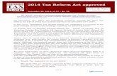2014 Tax Reform Ac t approved - Lewin & Willslewinywills.com/wp-content/uploads/2017/03/2014-CTF-LW-Y11-N02… · 2014 Tax Reform Ac 11 YEARS t approved December 29, 2014, yr.11 –
