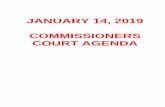 JANUARY 14, 2019 COMMISSIONERS COURT AGENDA · Phone (830) 875-2438 Fax (830) 875-3138 “Established by Edgar B. Davis in 1927” January 10, 2019 . Caldwell County Extension . Julie