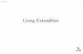 Using ExtendSim - University of North Floridacwinton/html/cop4300/s09/class... · 2011-03-31 · Running an ExtendSim ModelRunning an ExtendSim Model • Th i l i i d bThe simulation