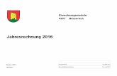 Jahresrechnung 2016 - Büsserach · nach HRM1 wird in 10 gleichen Tranchen abgeschrieben. Anlagen im Bau (z.B. Freizeitzentrum Wydenmatt) werden erst nach Be-ginn der Nutzung abgeschrieben.