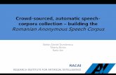 Crowd-sourced, automatic speech- corpora collection – building the · 2014-06-06 · oGame 1 - Voice mimicking • after voice adaptation, the system will allow the user to input
