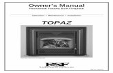 TOPAZ - Fireplace Stove World Topaz (Manual).pdf · The TOPAZ fireplace is environmentally friendly as well as efficient. It is approved by the United States Environmental Agency