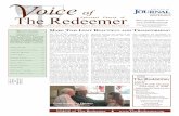 February 2018 Voice of The Redeemerimages.acswebnetworks.com/1/2118/February2018VoiceofThe... · VOICE of The Redeemer Make thIs Lent BeautIfuL and transforMIng 166th February 4,