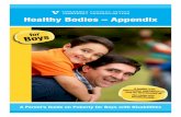 Healthy Bodies – Appendix · Text copyrighted by the Vanderbilt Kennedy Center (VKC) and cannot be used in another context without written permission of VKC Communications (kc@vanderbilt.edu,