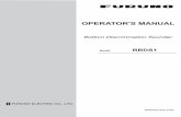 OPERATOR'S MANUAL - Furuno...OPERATOR'S MANUAL Model i IMPORTANT NOTICES General How to discard this product Discard this product according to local regulations for the disposal of