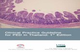Clinical Practice Guideline for PED in Thailand: 1 st Editiontsva.or.th/wp-content/uploads/2018/06/CPG-for-PED... · Clinical Practice Guideline (CPG) for PED in Thailand: 1st Edition
