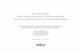 Results of the 2002 AHCA Survey of Nursing Staff Vacancy and Turnover ... · 2002 AHCA Survey of Nursing Staff Vacancy and Turnover in Nursing Homes Health Services Research and Evaluation
