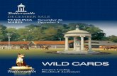 WILD CARDS · Cover painting by Julian Barrow The Minimum Selling Price for each day is stated in the main Sale Catalogue December Sale Wild Cards Yearling - Monday, November 26th