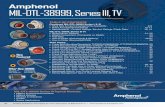 MIL-DTL-38999, Series III, TV · 20 Contact Amphenol Aerospace for more information at 800-678-0141 • Amphenol MIL-DTL-38999, Series III, TV TABLE OF CONTENTS Combined MIL-DTL-38999