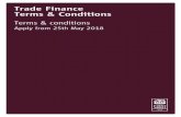 Trade Finance Terms & Conditions · 2020-03-28 · request and/or on your behalf as set out in clause 19 below. ‘Guarantee Instrument’ means a guarantee, counter-guarantee, bond,