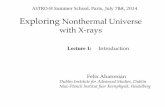 Exploring Nonthermal Universe with X-raysrichard/ASTR680/Nonthermal_Aharonian_1.pdfExploring Nonthermal Universe ! with X-rays ! Felix Aharonian "Dublin Institute for Advanced Studies,