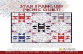 Star Spangled Picnic Quilt! - Benartex, Inc.Star Spangled Picnic Quilt! Make a bold statement for the Fourth of July, Veteran's Day or any other occasion where you want to celebrate