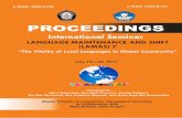 International Seminar on Language Maintenance and Shift ...eprints.undip.ac.id/57384/1/Prosiding_Lamas_7_unscure_Martina.pdf · In this international seminar on Language Maintenance