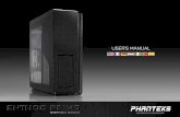 USER’S MANUAL - Phanteks3 INTRODUCTION Congratulations on your purchase of the Phanteks Enthoo Series Case and welcome to the User’s Guide. Phanteks believes that meaningful designs